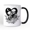 The Lovers Skeletons Mug, Spooky Gothic Romantic Valentine Gift
